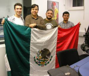 De izquierda a derecha: Fernando G. Chico, Olivier Acuña, Edgar Madrid y Ricardo Corona Torres. Foto de Pangea.