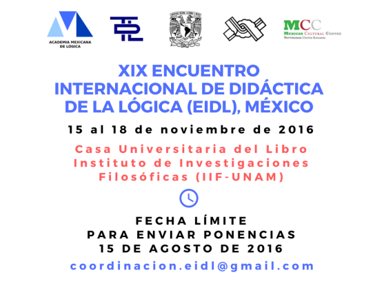 XIX Encuentro Internacional de Didáctica de la Lógica (EIDL)